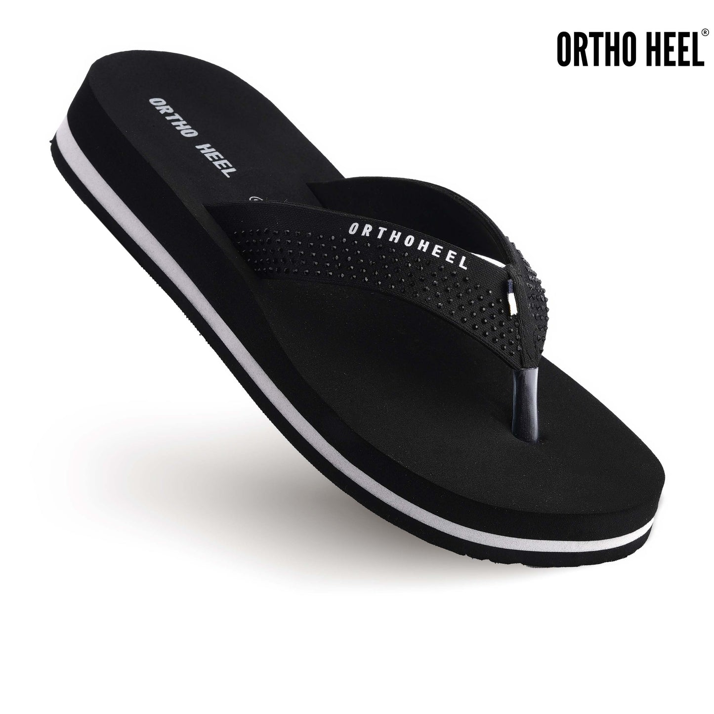 Diamond Embellished Thong Slippers