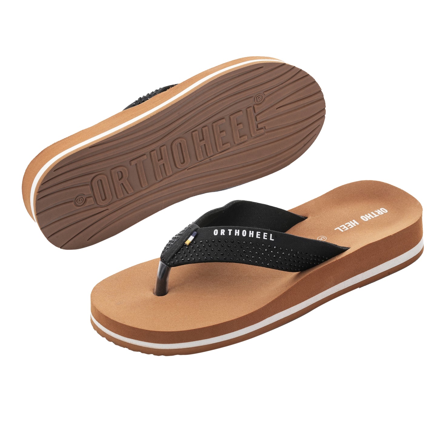 Diamond Embellished Thong Slippers