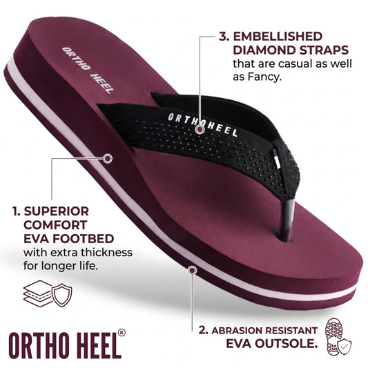 Diamond Embellished Thong Slippers